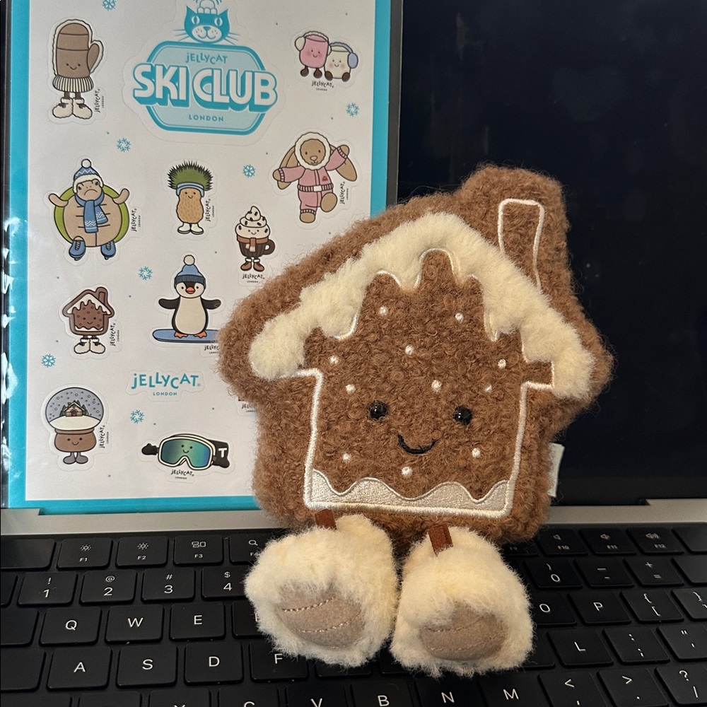 Jellycat Ski Club 2025 LA Exclusive Grove Amuseable Molasi Cookie NWT